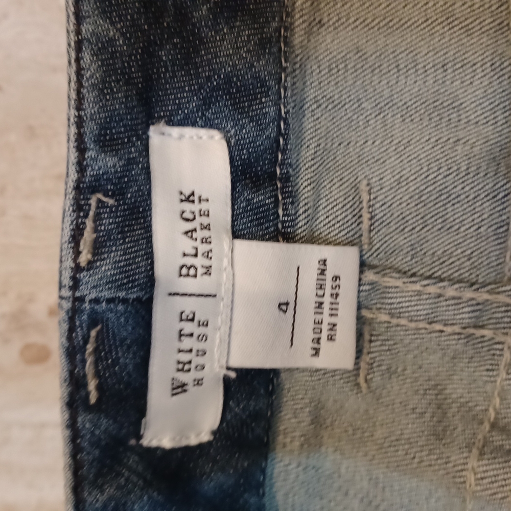 White House Black Market Jean Skirt - Picture 6 of 8